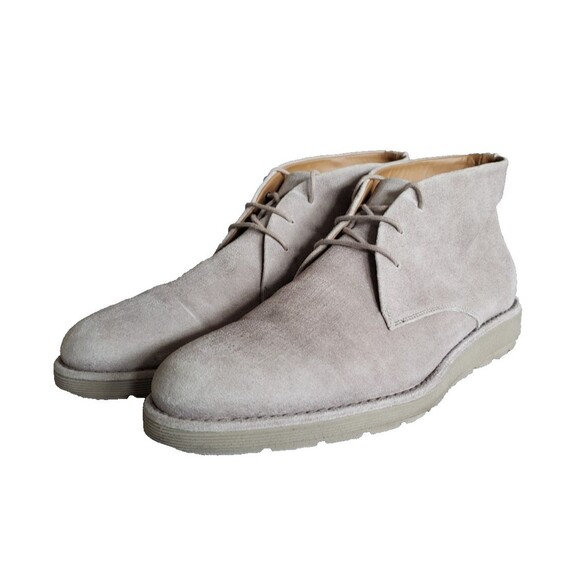Vince Mens Gray Leather Sueded Chukka Ankle Boots Men's Size 12 M NEW - Picture 1 of 11